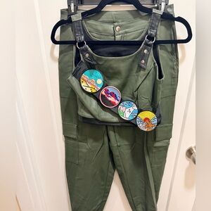 Weissman Forest Green Hip Hop Top and Pants